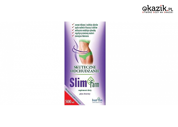 Suplement diety SLIM FARM wspomagający proces odchudzania i oczyszczania organizmu. (68 zł)