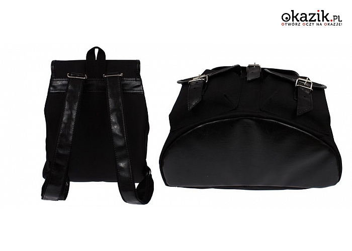 Plecak Vintage, kolor czarny (79 zł)