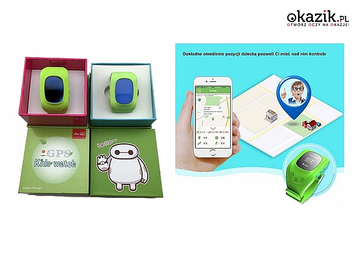 Smartwatch dla dzieci z lokalizatorem GPS. 3 kolory do wyboru. Wysyłka FREE (189 zł)