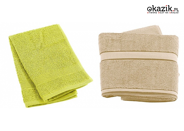Bawełniany ręcznik frotte. Dwa rozmiary do wyboru (od 41 zł)