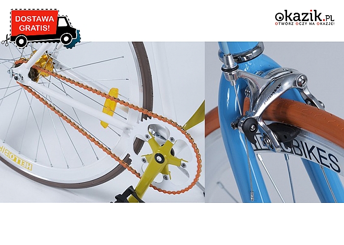 OKAZJA! Lekki rower męski by Hellobikes. Aluminiowe wyposażenie. Wysoka jakość wykonania. WYSYŁKA GRATIS!