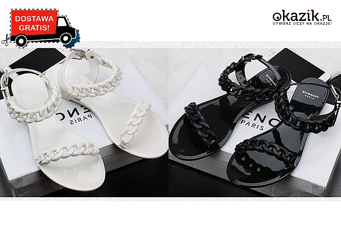 Eleganckie sandały damskie Givenchy: z ozdobnymi, plecionymi paskami, 4 warianty kolorystyczne. Wysyłka GRATIS! (119 zł)