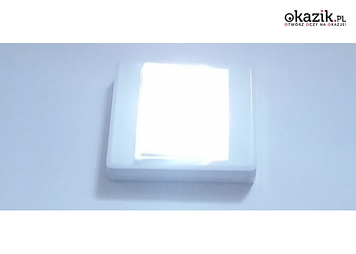 Mała lampka LED 3W w kształcie włącznika (15 zł)