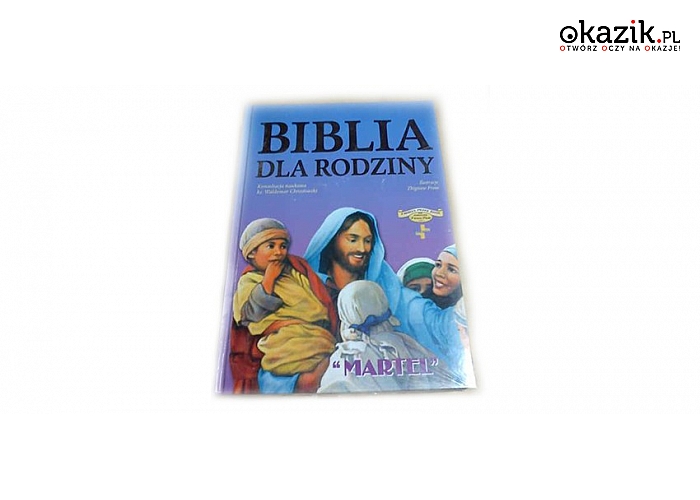Biblia Dla Rodziny z wieloma pięknymi ilustracjami. Idealna do wspólnego, rodzinnego czytania. (69 zł)