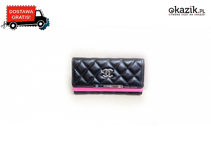 Eleganckie i funkcjonalne portfele damskie Chanel, wiele przegródek. Wysyłka GRATIS! (189 zł)