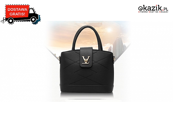 Elegancka i funkcjonalna torebka listonoszka marki Louis Vuitton: czarna lub szara. Wysyłka GRATIS! (159 zł)