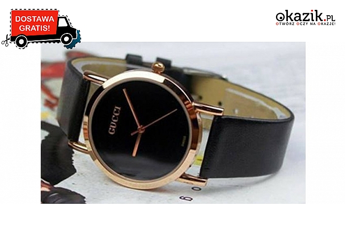 Klasyczny zegarek Gucci w eleganckim, minimalistycznym stylu, wykonany w świetnej jakości. Wysyłka GRATIS! (39 zł)