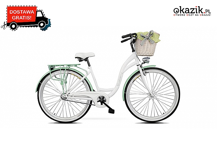 Damskie rowery miejskie: doskonała jakość i wyjątkowy wygląd, 3 warianty kolorystyczne. Wysyłka GRATIS! (779 zł)