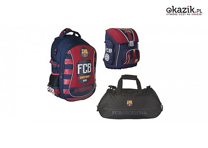 Plecaki FC Barcelona dla prawdziwych młodych kibiców Katalońskiego klubu!(Od 49.99 zł)