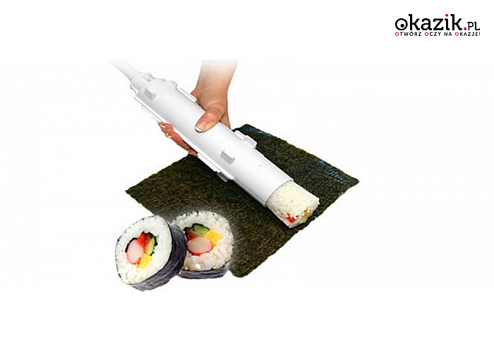 Bazooka do zrolowania sushi: przygotuj perfekcyjne sushi: równe i okrągłe, bez wypadające ryżu! (39,90 zł)
