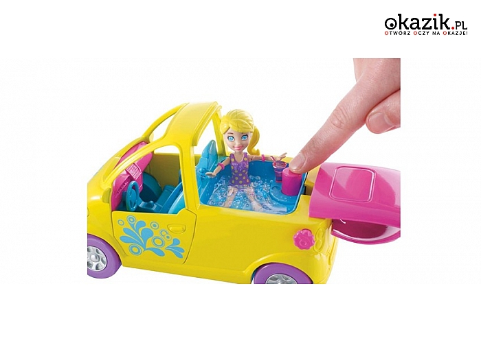 Polly Pocket atrakcyjny zabawkowy samochód z jacuzzi i...