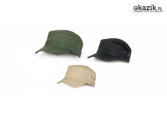 Modna czapka z daszkiem w typie „patrolówki”, 3 kolory do wyboru. (15.99 zł)