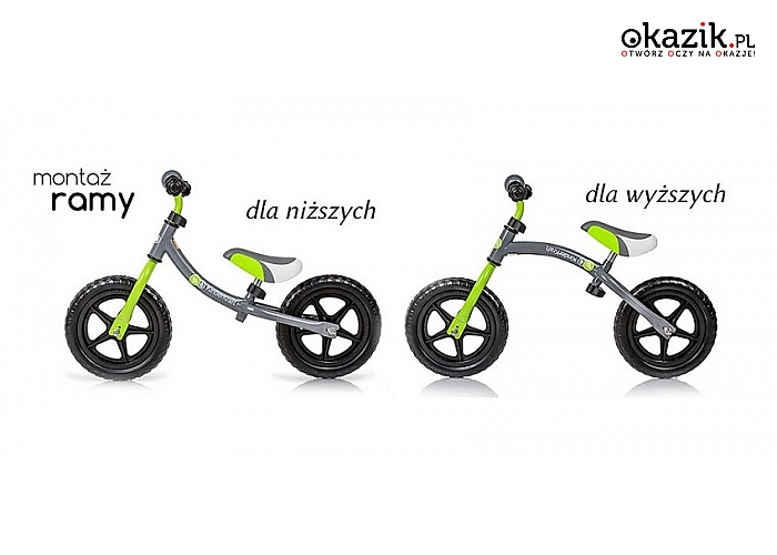 Rowerki biegowe dla dzieci: idealne jako pierwszy rowerek dla malucha. (od 139.99 zł)