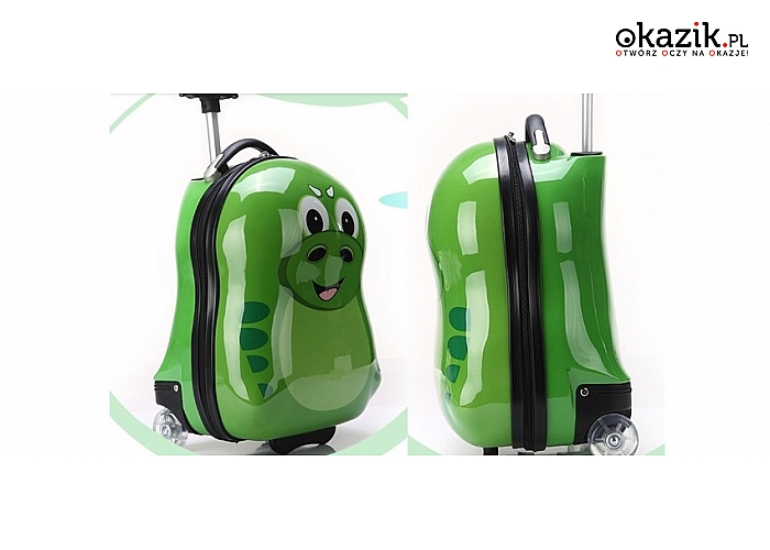Ozdobne walizki wielofunkcyjne dla dzieci, do wyboru 2 ozdobne modele w kształcie zwierzątek. (159.99 zł)