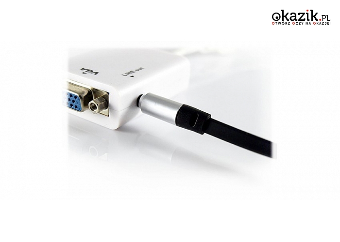 Specjalny kabel do przesyłania sygnału audio – pasuje do większości urządzeń! (6.99 zł)