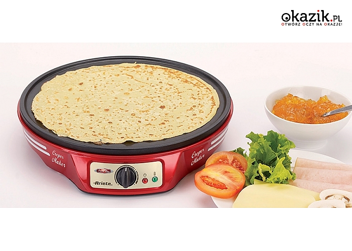 Urządzenia kuchenne marki Ariete: przygotuj samodzielnie naleśniki, omlety, samosę, tortille i inne dania! (od 125 zł)