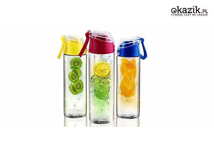 Fruit Infuser! Bidon mobilny na zdrową wodę owocową (19,90 zł)