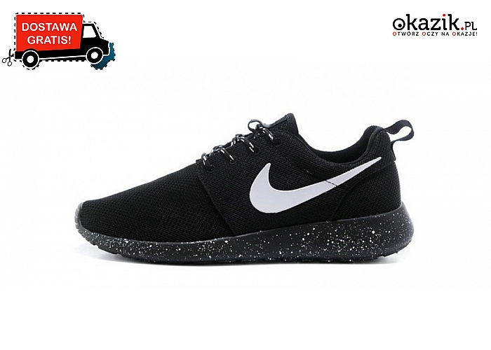 Oryginalne buty Nike Roshe Run Oreo Galaxy! Lekkie i wyraziste, a przy tym zapewniają wentylację i amortyzację(189 zł)