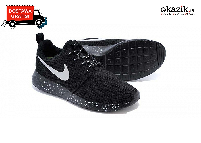 Oryginalne buty Nike Roshe Run Oreo Galaxy! Lekkie i wyraziste, a przy tym zapewniają wentylację i amortyzację(189 zł)