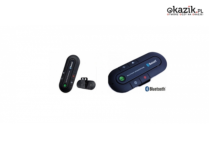 Zestaw głośnomówiący Bluetooth v3.0 do obsługi dwóch telefonów równocześnie!(100 zł)