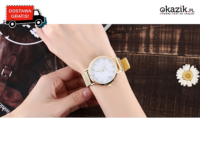 Elegancki i bezprecedensowy zegarek, który pokochają kobiety!! Dostawa gratis!!!( 42 zł)