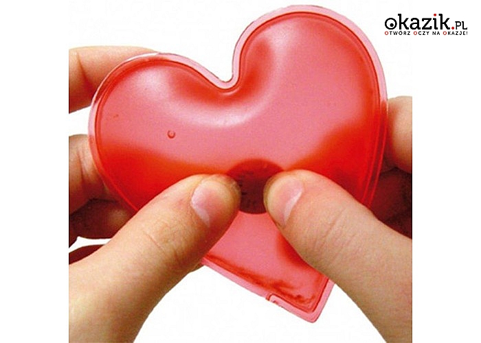 Wielorazowy ogrzewacz rąk i ciała w kształcie serca