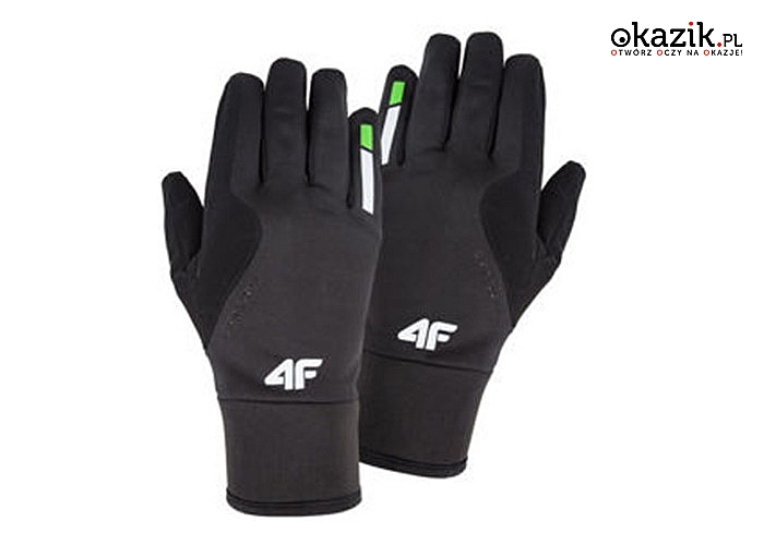 Neoprenowe rękawiczki sportowe marki 4F. Idealne dla kobiet i mężczyzn