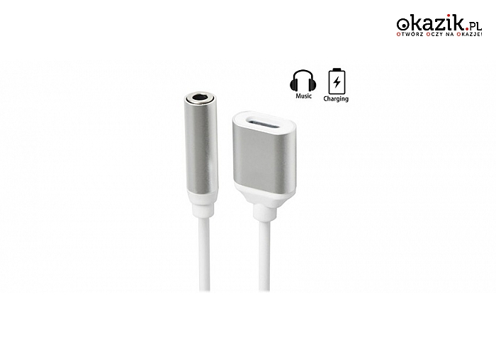 Adapter do Twojego iPhona: ładuj baterię i słuchaj muzyki przez słuchawki jednocześnie
