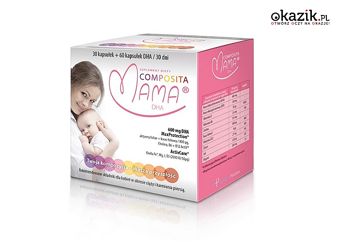 Krople Imbifem + Composita Mama DHA zestaw suplementów diety dla przyszłych mam