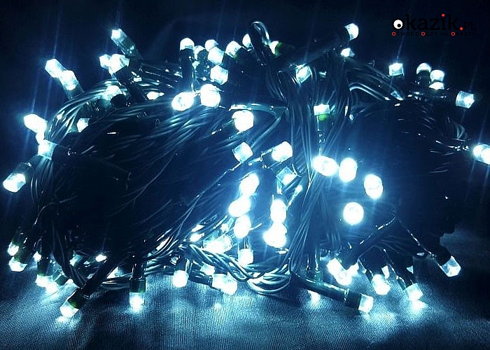 LAMPKI DEKORACYJNE, wąż lub sople LED na choinkę czy ozdobienie wnętrza domu z programatorem 8 funkcji