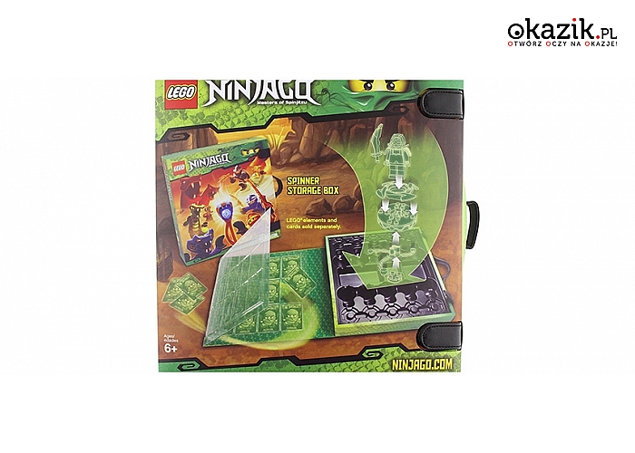 Pudełko ułatwia porządkowanie i przechowywanie elementów LEGO z serii Ninjango!