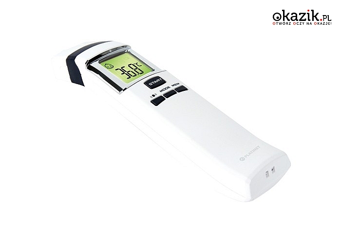 Termometr bezdotykowy na podczerwień dla dzieci Health&Care! Łatwy w użyciu! Posiada certyfikat CE! Polski producent!
