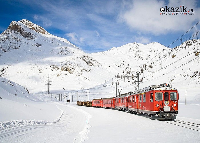 Szwajcaria! Zimowe piękno! Przejazd słynnym „Czerwonym pociągiem” Śniadania w cenie!