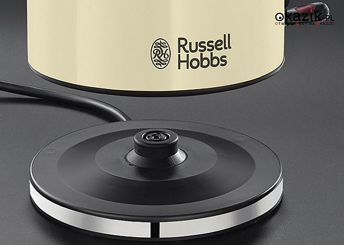 CZAJNIK ELEKTRYCZNY Russell Hobbs Colours Plus Classic Cream 1,7 L do jednoczesnego przygotowania wody do 6 filiżanek