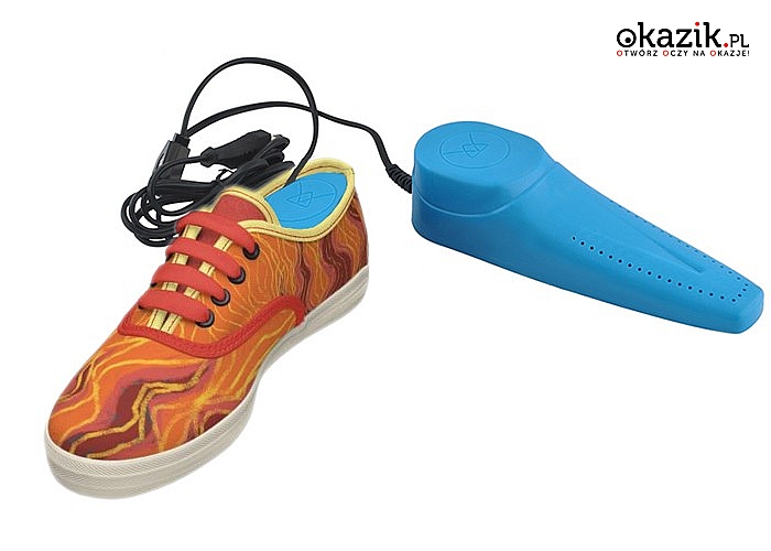 Osuszacz do butów! Umożliwia pewne, szybkie i bezpieczne wysuszenie obuwia każdego rodzaju! Rozmiar uniwersalny!