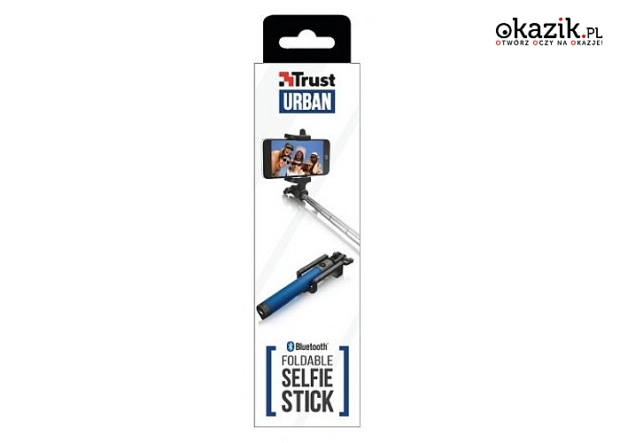 Trust: UrbanRevolt Bluetooth Foldable Selfie Stick - blue