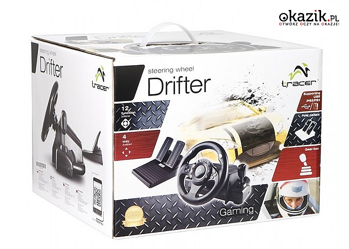 Tracer: Kierownica Drifter PC/PS2/PS3 + GRA