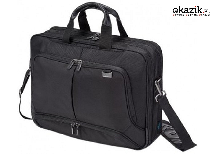 Top Traveller PRO 15-17.3" Professional Bag 15x43x33 cm marki DICOTA. Posiada pasek na ramię i uchwyt do ręki