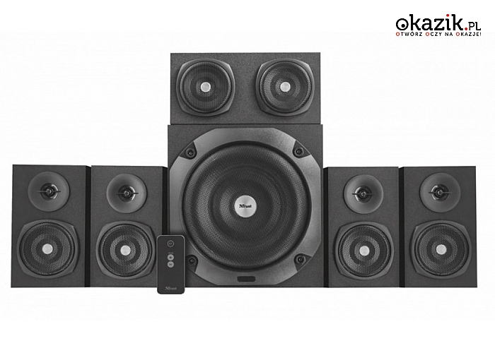 Trust: Vigor 5.1 Surround Speaker System for pc - black