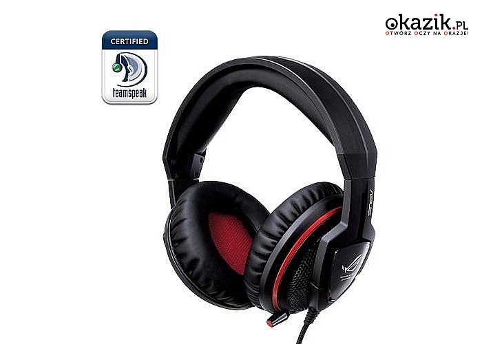 Asus: Orion Gaming Headset z mikrofonem black-red