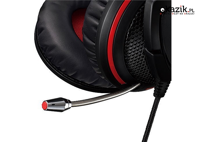 Asus: Orion Gaming Heads PRO z mikrofonem  black-red