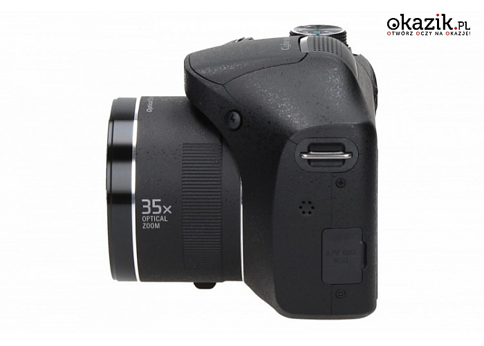 Cyber-shot DSC-H300 black SONY. Mocny zoom 35x w smukłej obudowie, nagrywanie w jakości HD i 360° ujęcia