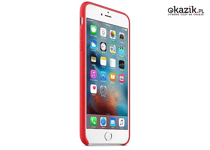 Apple: Skórzane etui do iPhone'a 6s Plus czerwone MKXG2ZM/A