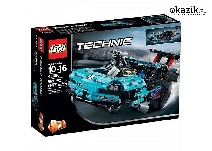 Lego: Technic Dragster. Ta realistyczna replika dragstera „2 w 1” tylko czeka, aż dodasz gazu!