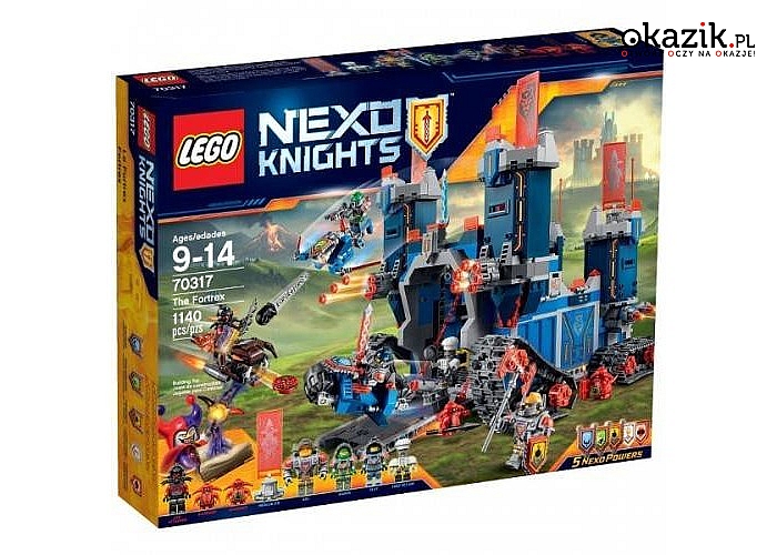 Lego: Nexo Knights Fortrex. Gdy królestwo Knighton drży pod atakami Jestro, do akcji wkraczają rycerze LEGO!