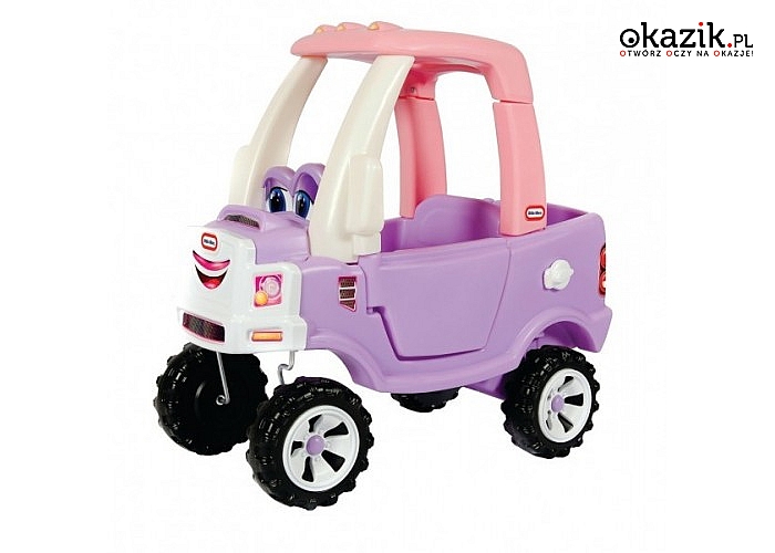 Samochód Cozy Truck dla małej księżniczki o wymiarach 92 x 44 x 90 cm od Little Tikes: