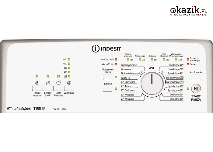 Indesit: Pralka ITWA51152W PL