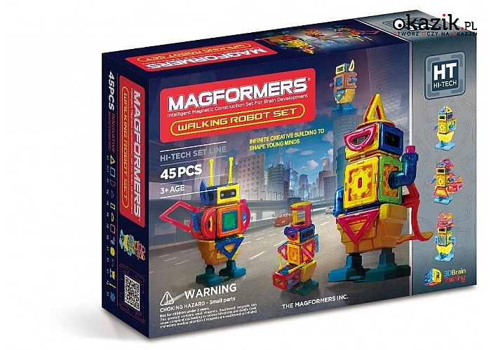 Magformers: Układanka Magnetyczna 45 elementów