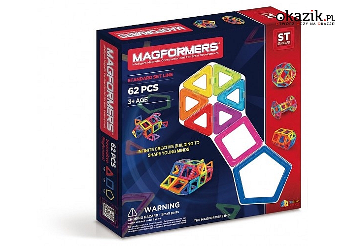 Magformers: Klocki Magnetyczne 62 elementy