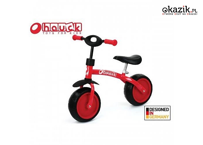 Hauck: Rowerek biegowy Super Rider 10, czerwony